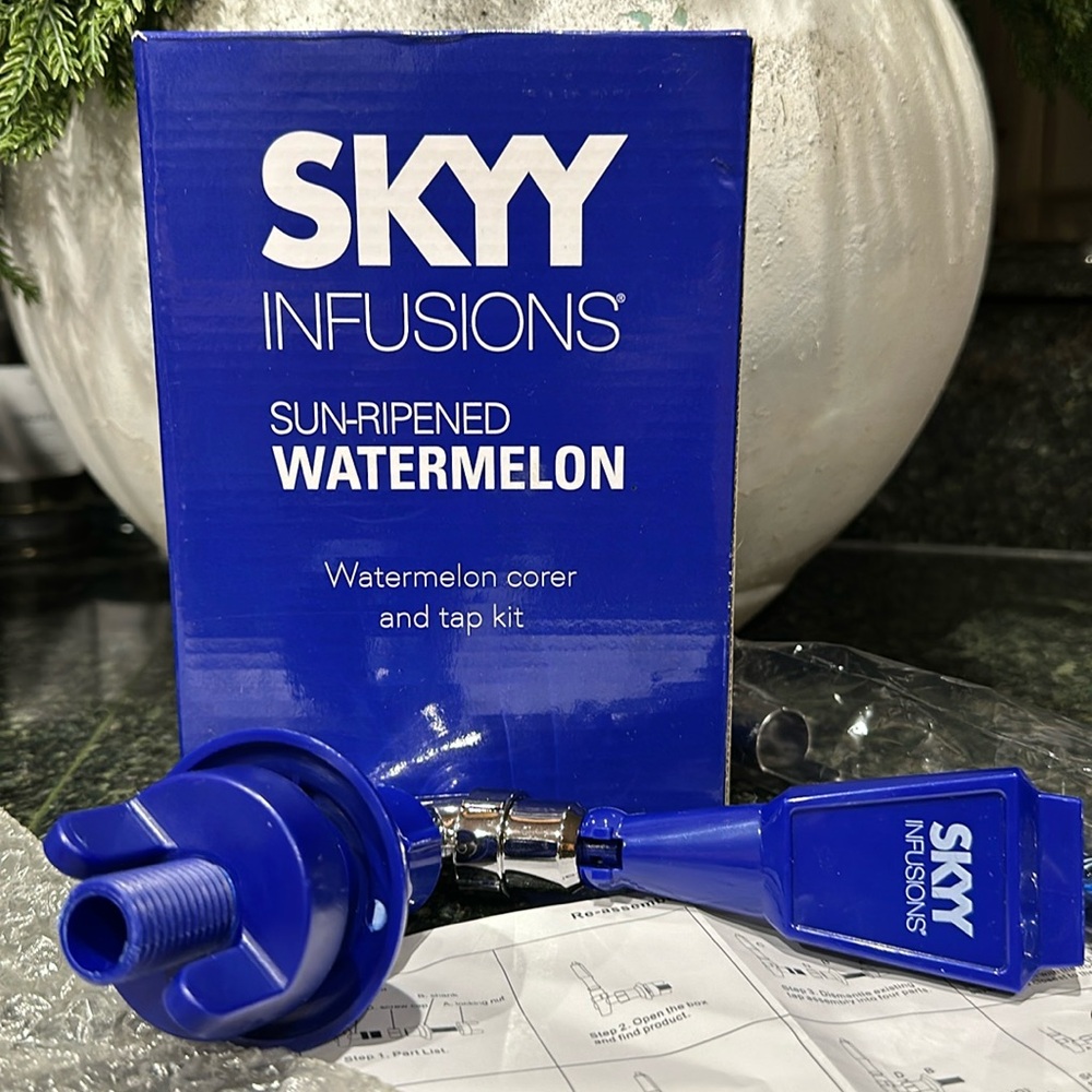 Halloween party SKYY vodka infusions, spiked watermelon pumpkin bgift kit new